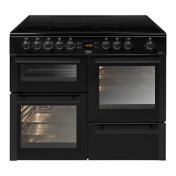 Beko BDVC100K Electric Range Cooker, Black